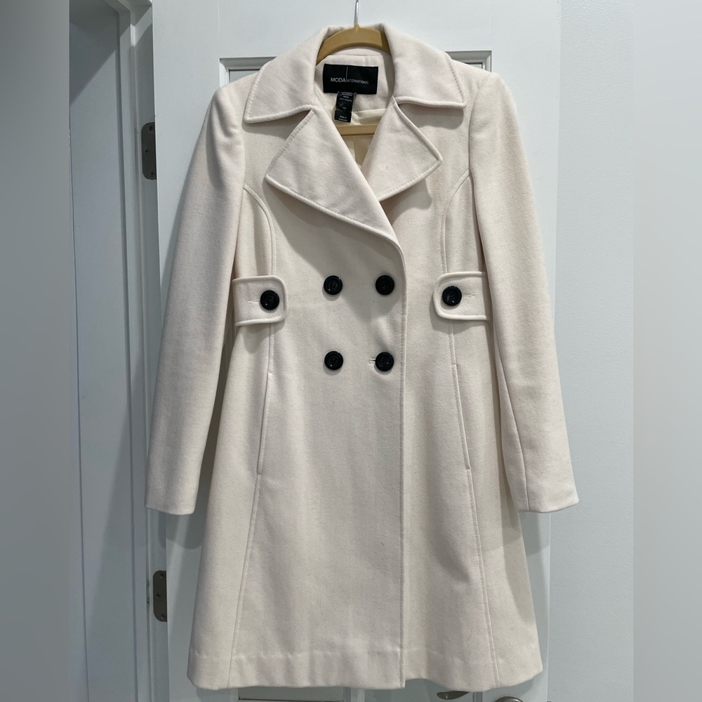 Ivory Pea Coat